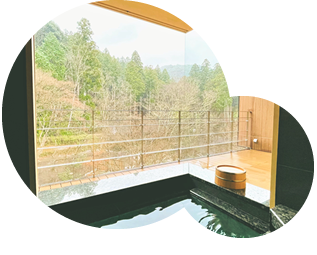 6F・7F半露天風呂温泉＆ベッド＋テラス付き客室 イメージ画像